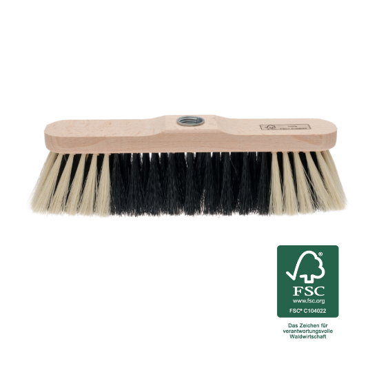 Bild von Zimmerbesen Mischhaar - 28 cm Holzkörper - mit Schraubgewinde